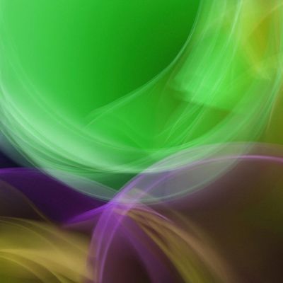 Abstract motion blur of green and yellow colors.